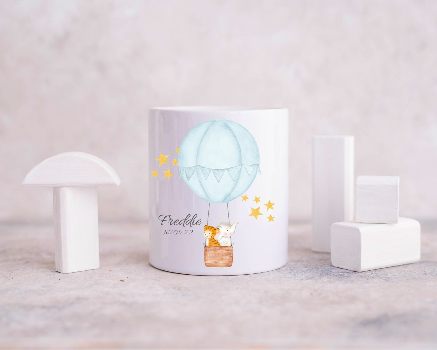 Personalised Money Box - Hot Air Balloon