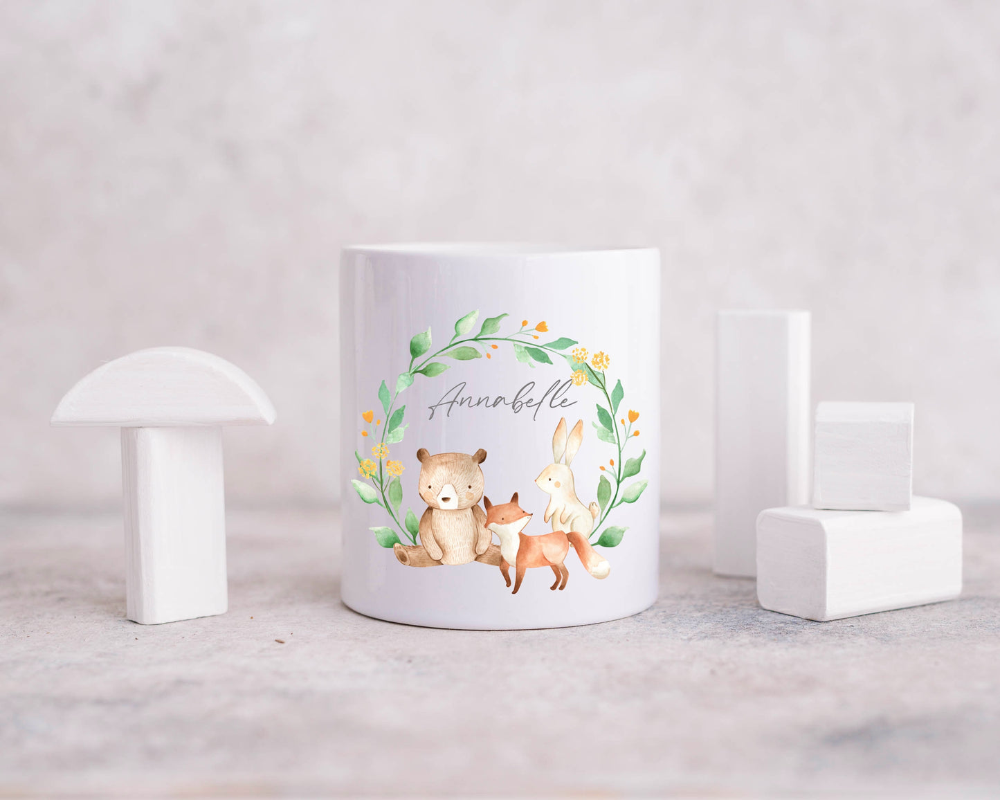 Personalised Money Box - Woodland Animals