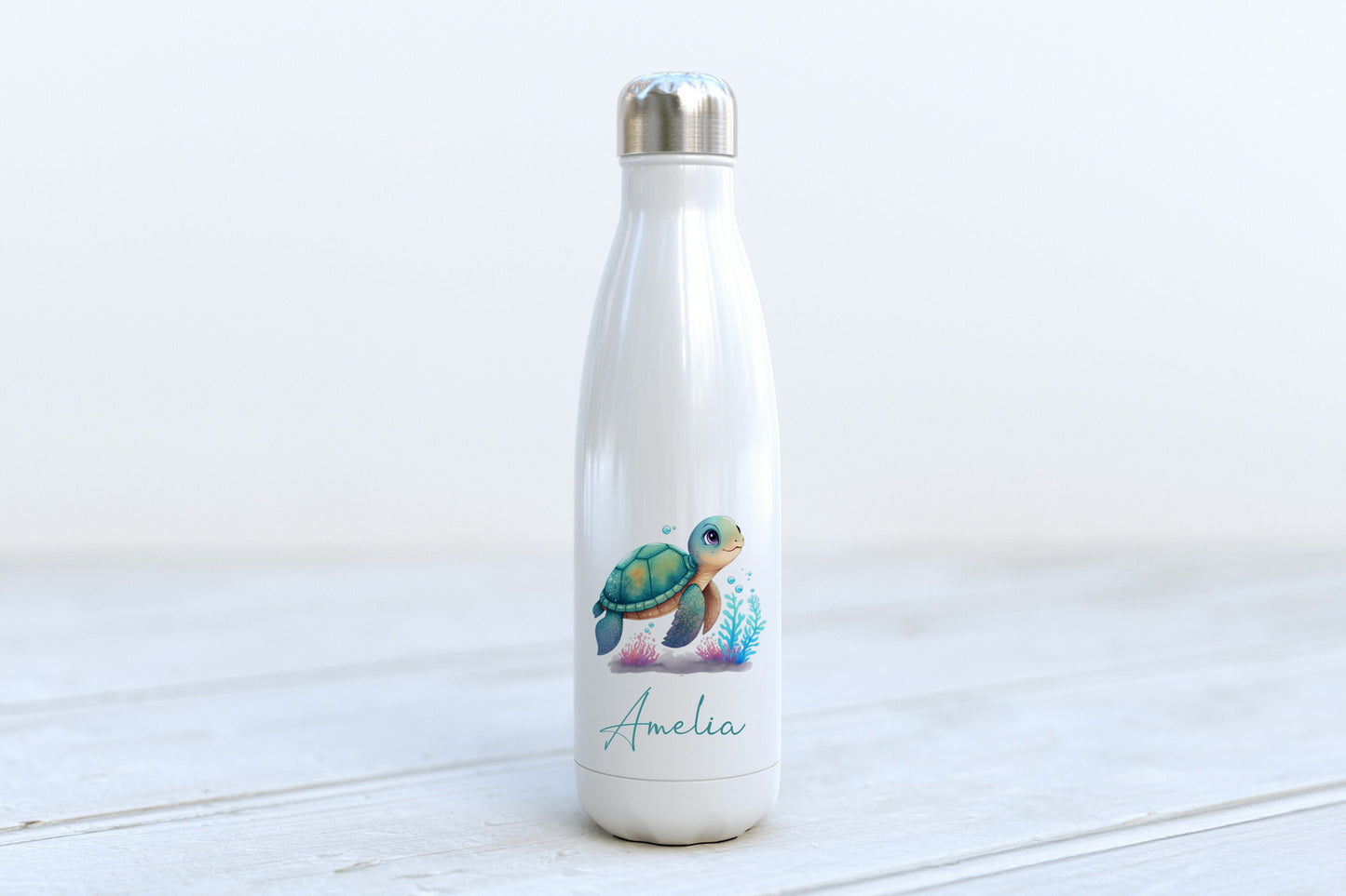 Personalised Water Bottle - Sea Turtle