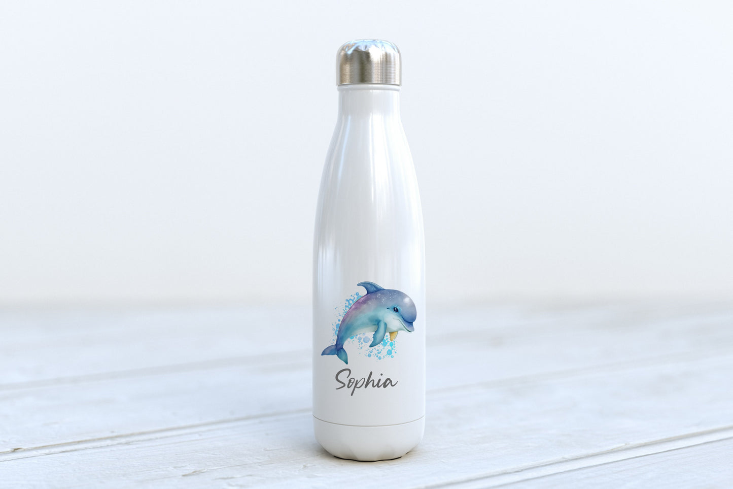 Personalised Water Bottle - Dolphin