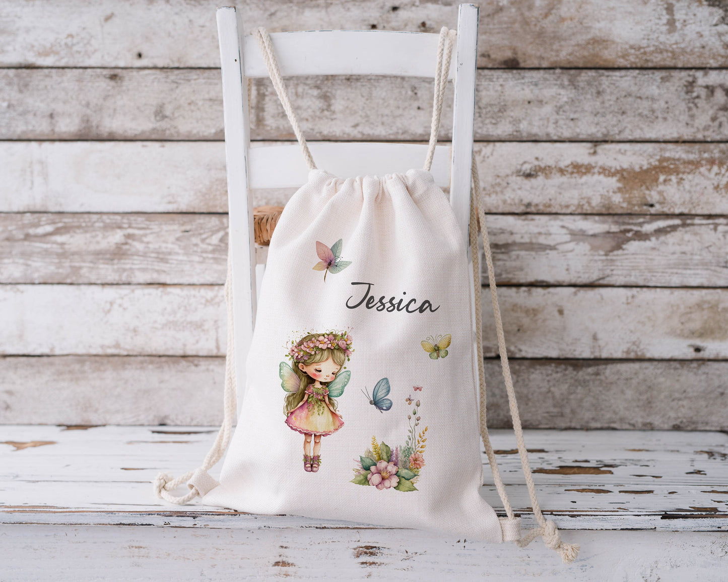 Personalised Drawstring Bag - Fairy