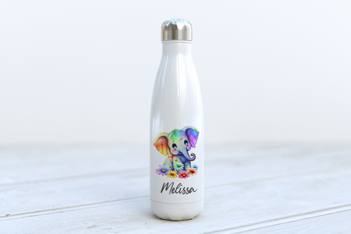Personalised Water Bottle - Elephant