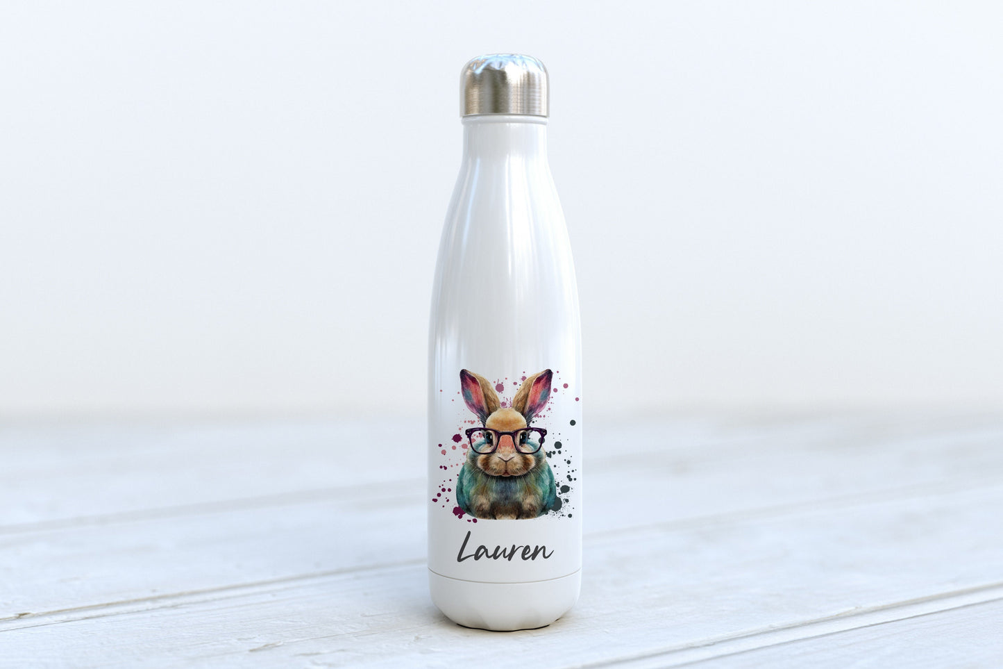 Personalised Water Bottle - Bunny Rabbit