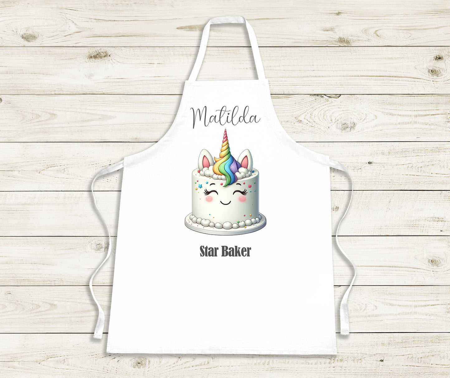 Personalised Apron - Unicorn Cake