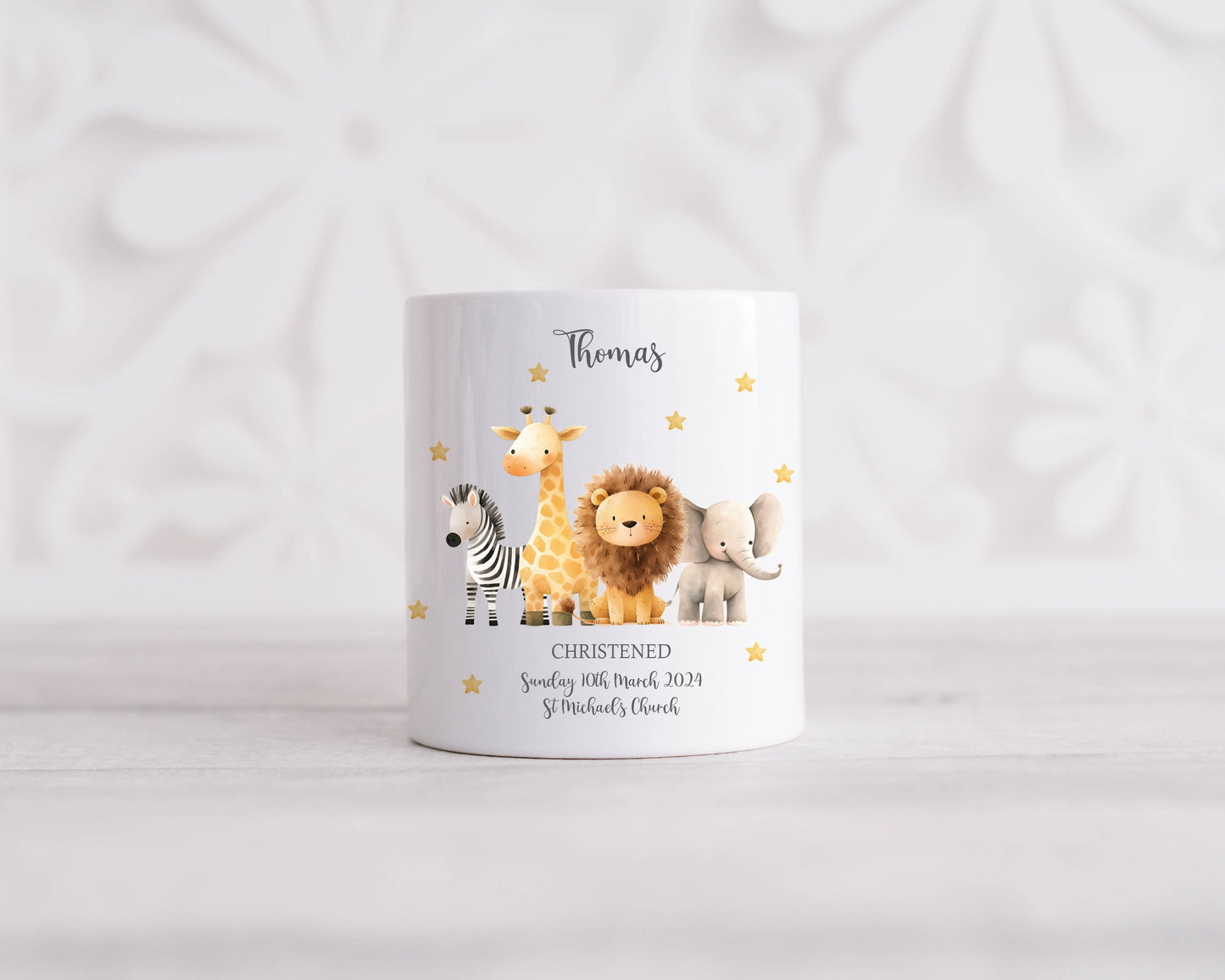 Personalised Money Box - Christening, Baptism, Naming Day