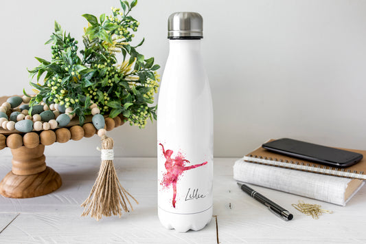 Personalised Water Bottle - Ballerina, Ballet Dancer
