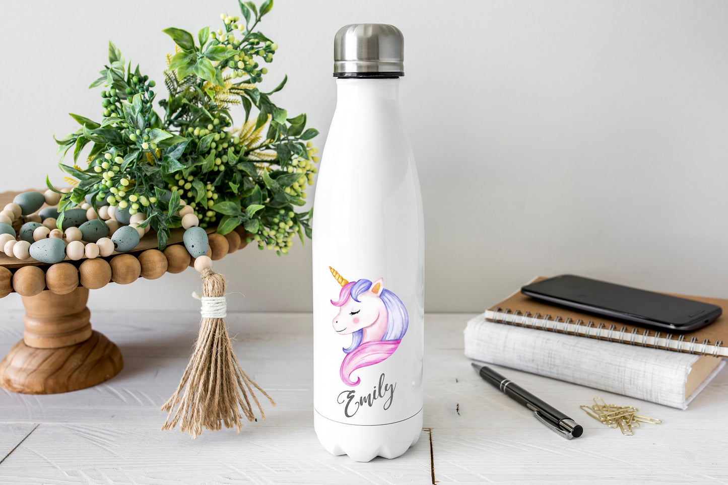 Personalised Water Bottle - Unicorn