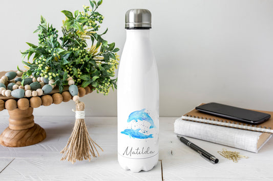 Personalised Water Bottle - Dolphin