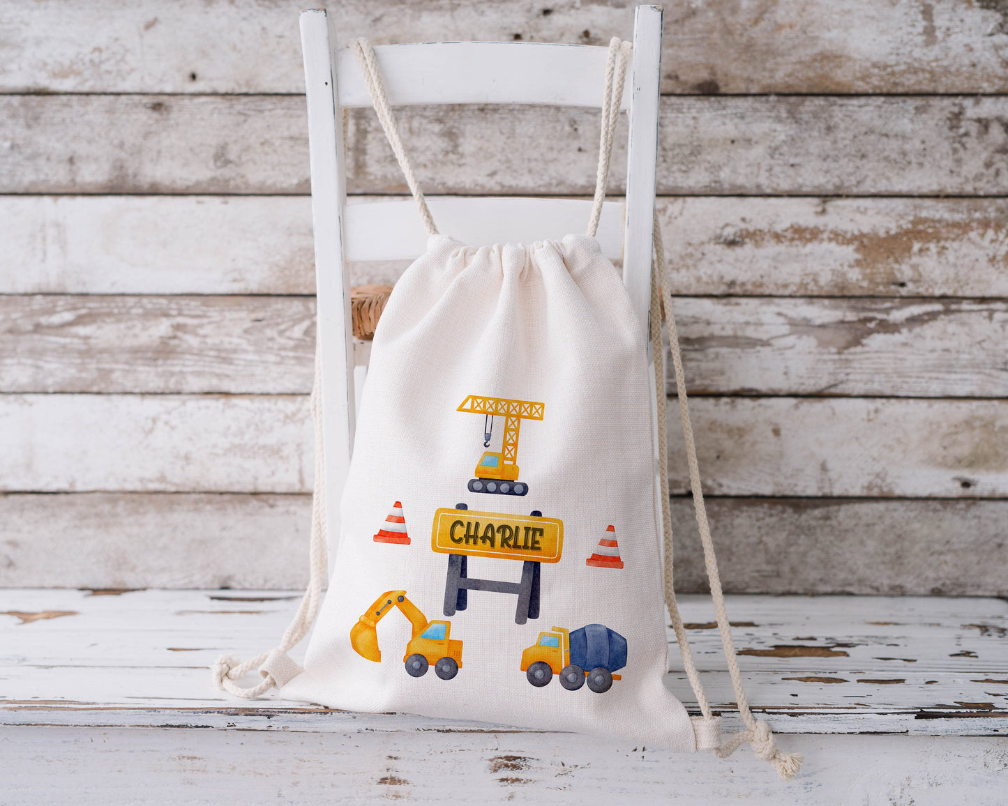 Personalised Drawstring Bag - Construction