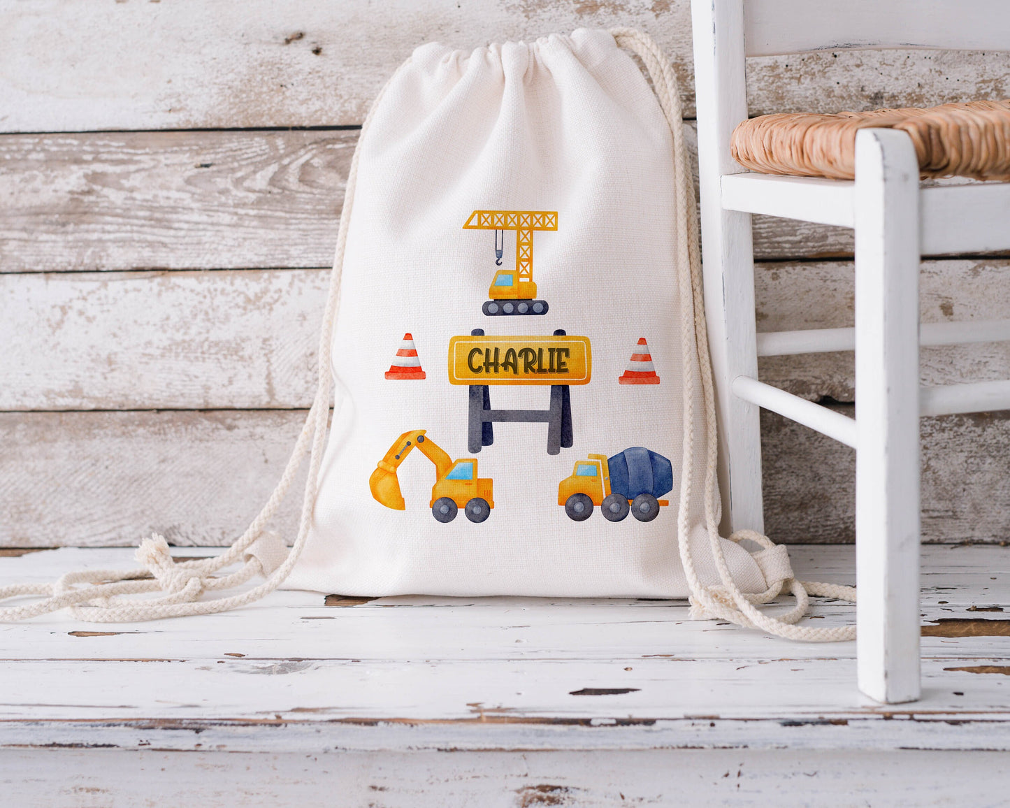 Personalised Drawstring Bag - Construction