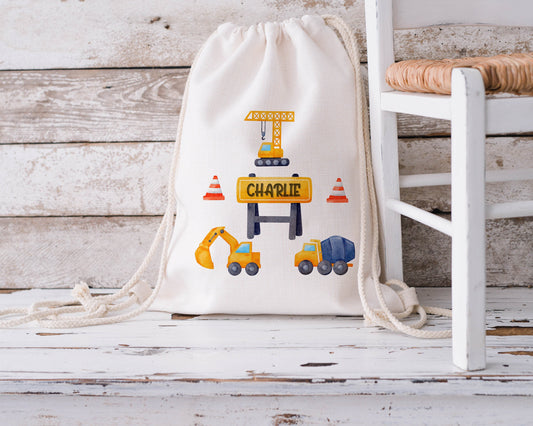 Personalised Drawstring Bag - Construction