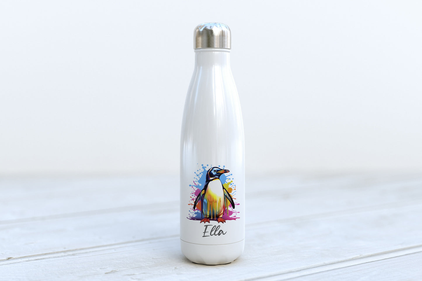 Personalised Water Bottle - Penguin