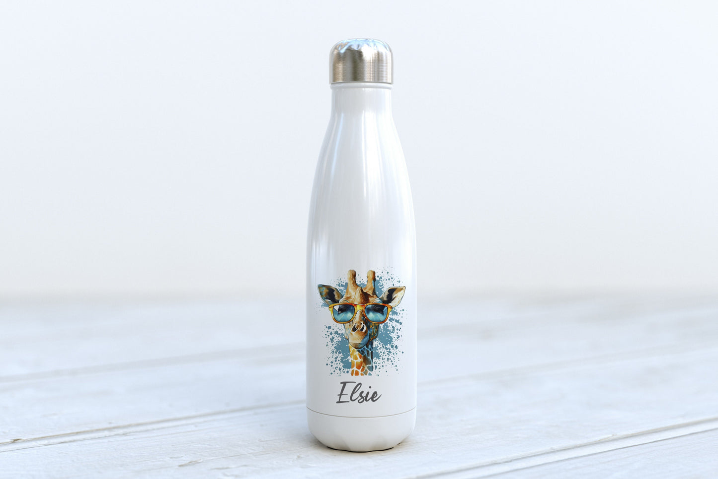 Personalised Water Bottle - Giraffe