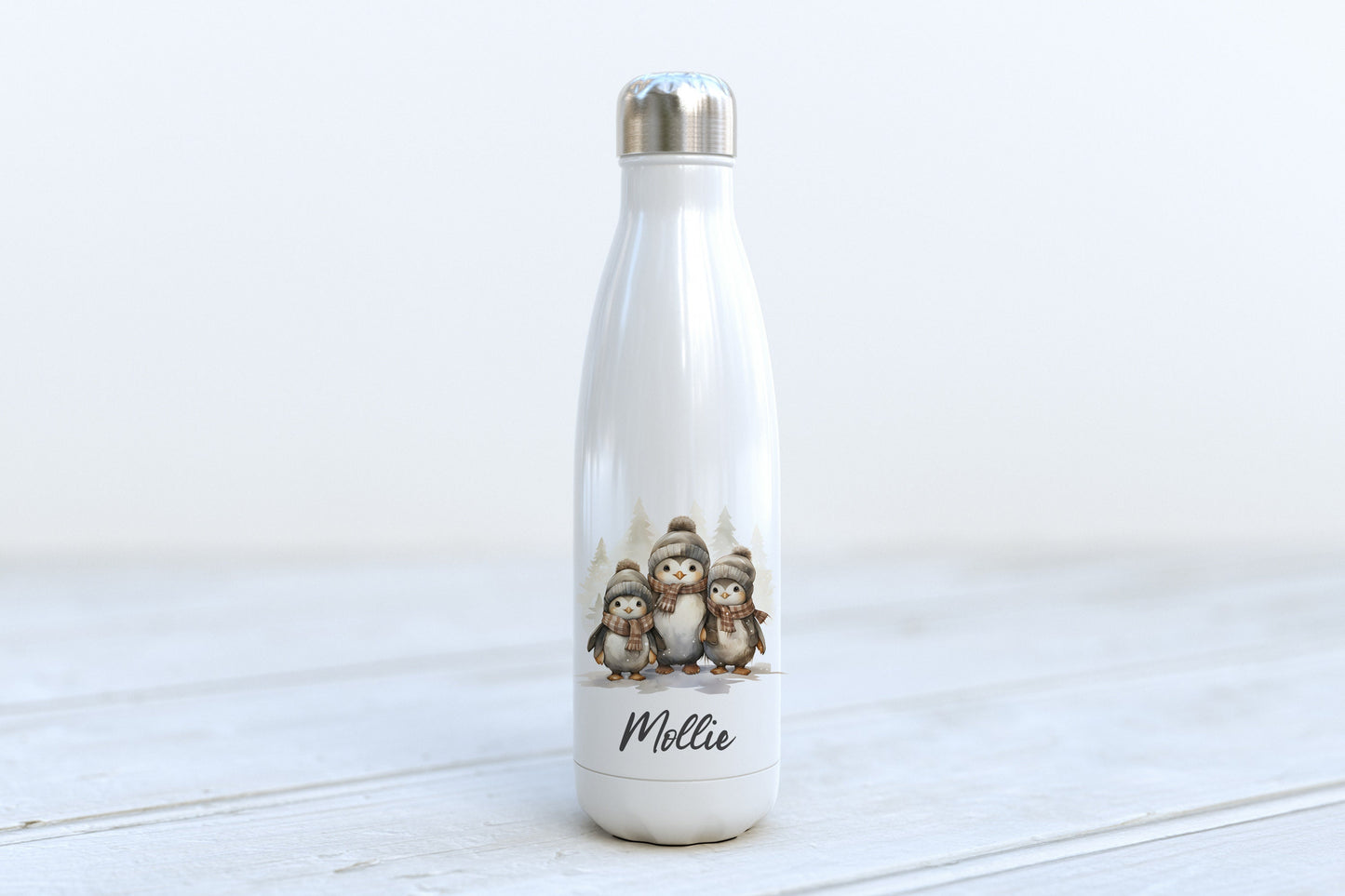 Personalised Water Bottle - Penguin