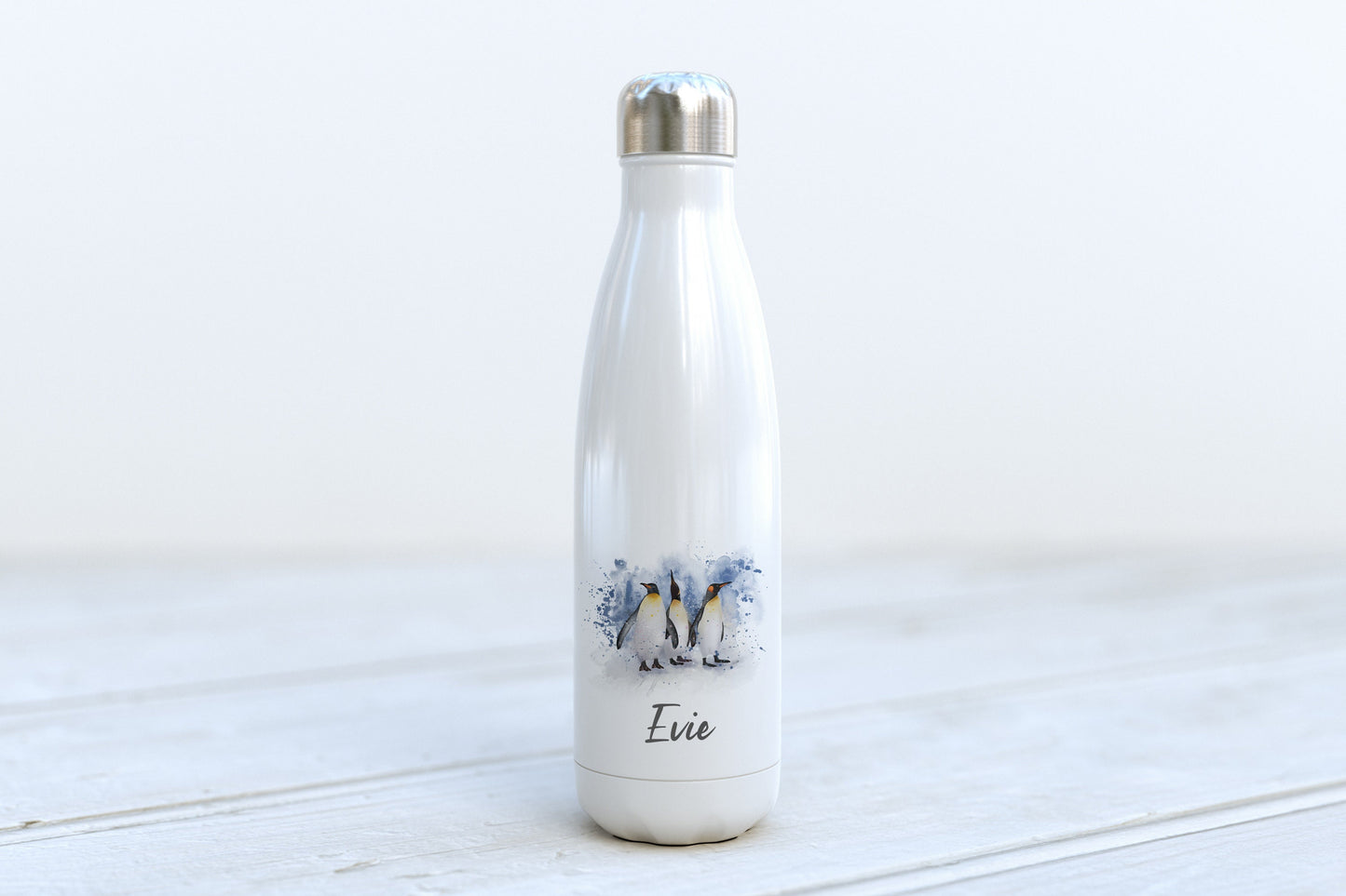Personalised Water Bottle - Penguin