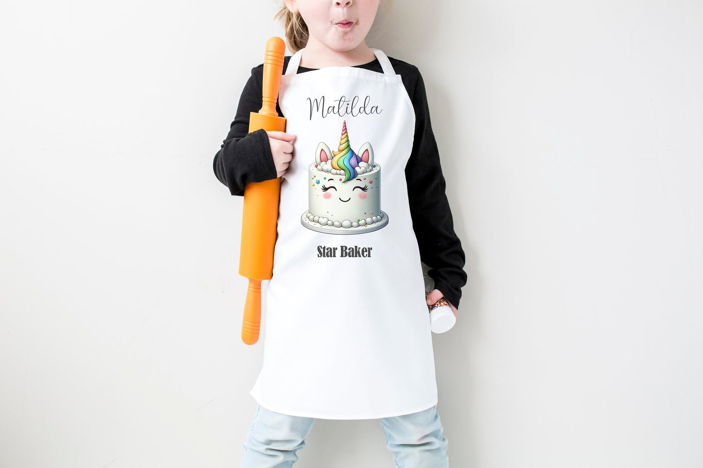 Personalised Apron - Unicorn Cake