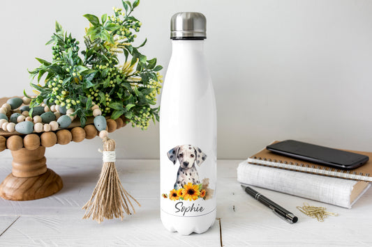 Personalised Water Bottle - Dog, Dalmation