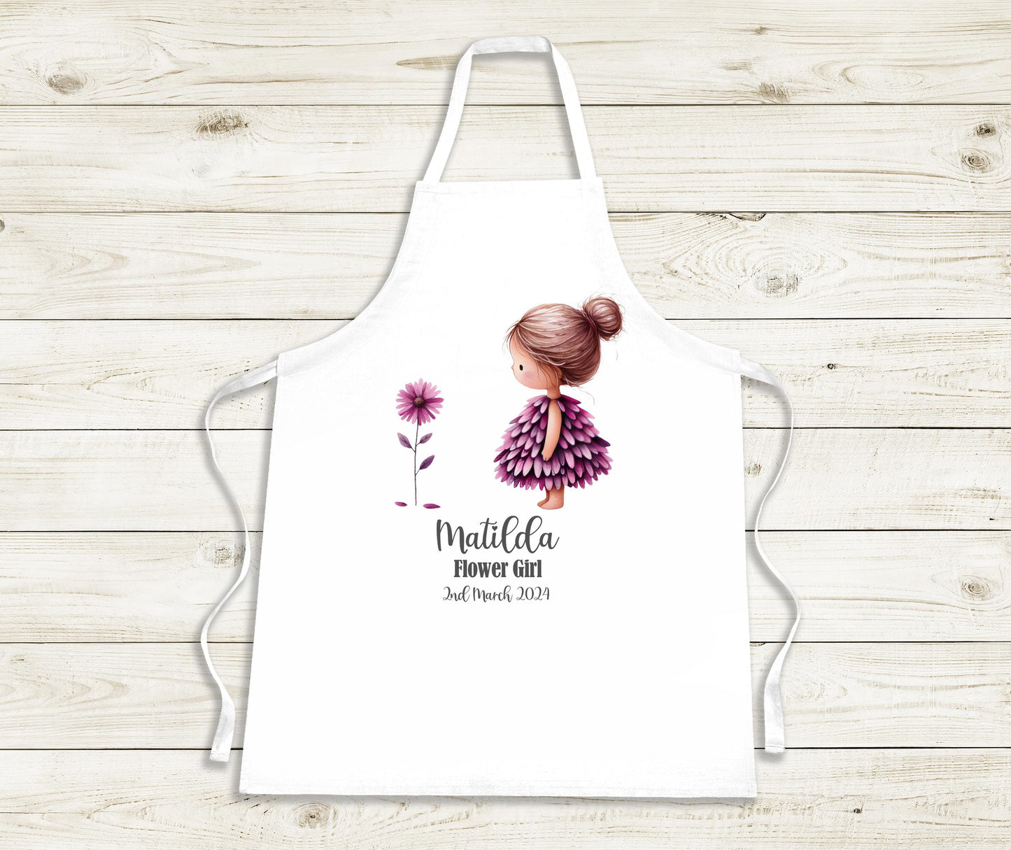 Personalised Apron - Flower Girl / Bridesmaid