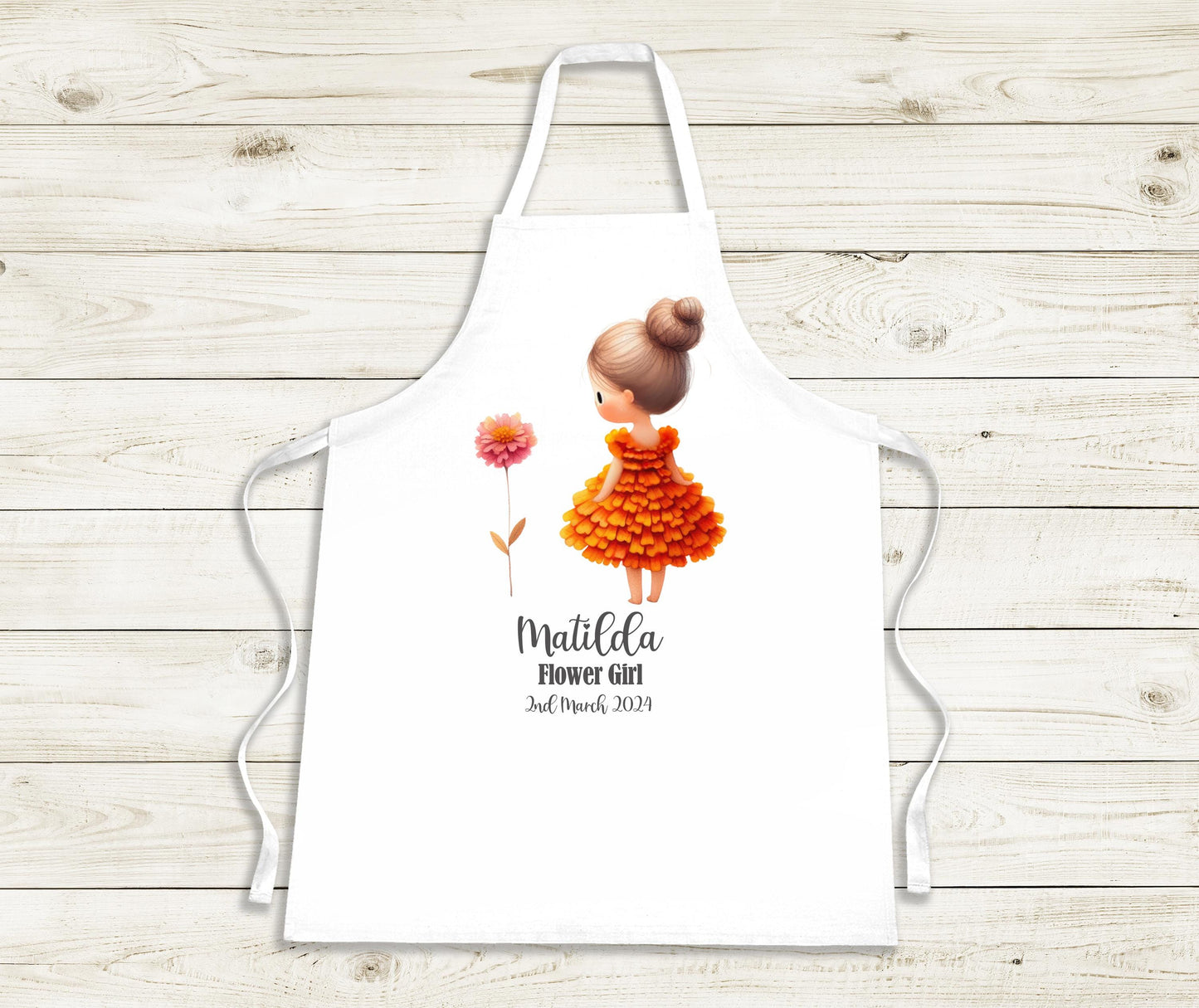 Personalised Apron - Flower Girl / Bridesmaid