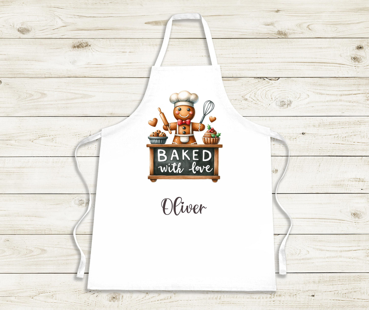 Personalised Apron - Christmas Gingerbread